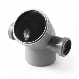 Отвод ПП канализационный с выходом на 50