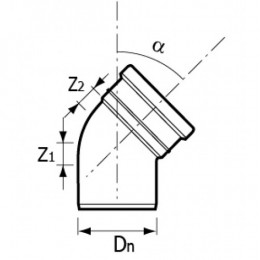 Отвод НПВХ SN4