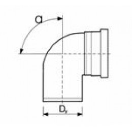 Отвод НПВХ SN4
