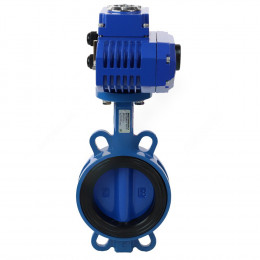 Затвор дисковый поворотный чугун межфл диск чугун манжета EPDM с электроприводом Q 230В 2010A Benarmo