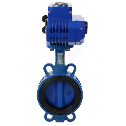 Затвор дисковый поворотный чугун межфл диск чугун манжета EPDM с электроприводом Q 230В 2010A Benarmo