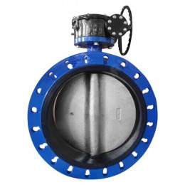 Затвор дисковый поворотный чугун фл диск чугун манжета EPDM с редуктором 2110R Benarmo