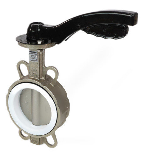 Затвор дисковый поворотный сталь нержавеющая межфл диск нерж манжета PTFE с рукояткой 2040HA Benarmo