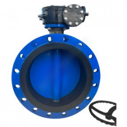 Затвор дисковый поворотный чугун фл диск чугун манжета EPDM с редуктором под электропривод 2110RA Benarmo