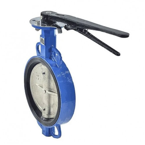 Затвор дисковый поворотный чугун межфл диск чугун манжета EPDM с рукояткой 2010HA Benarmo