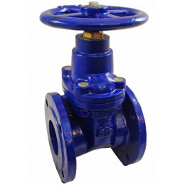 Задвижка чугунная 30ч39р аналог МЗВ с обрезиненным клином фланцевая, Завод им. Гаджиева