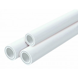 Труба PP-R Pу25 SDR6  белая армированная стекловолокном