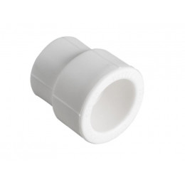 Муфта PPR  PN25 белая переходная внутренняя  пайка