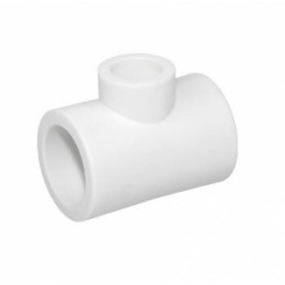 Тройник PPR  PN25 белый переходной внутренняя пайка