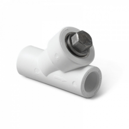 Фильтр PPR  PN25 белый сетчатый внутренняя пайка