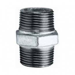 Ниппель прямой  чугунный оцинкованный  НР  Fittex PLUS