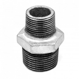 Ниппель переходной чугунный оцинкованный  НР  Fittex PLUS