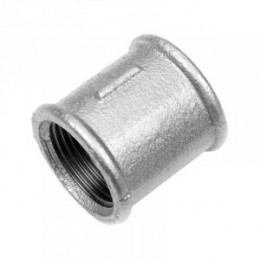 Муфта прямая чугунная оцинкованная ВР  Fittex PLUS