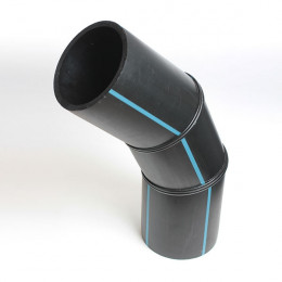 Отвод ПЭ100 SDR17 сварной 0-45°