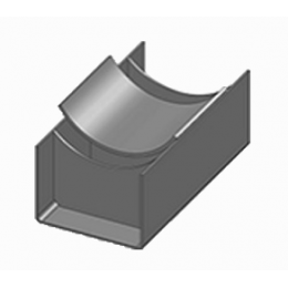Опора подвижная скользящая приварная  Серия 5.903-13 Выпуск 8 ТС624