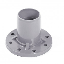 Патрубок напорный гладкий НПВХ с ПВХ фланцем