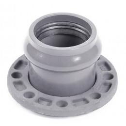 Патрубок напорный раструбный НПВХ с металлическим фланцем