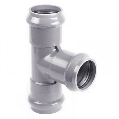 Тройник напорный НПВХ раструбный