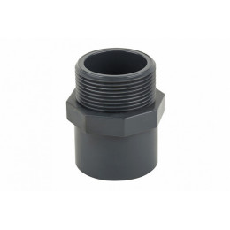 Двойной муфтовый адаптер НПВХ PN10 с наружной резьбой