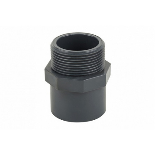 Двойной муфтовый адаптер НПВХ PN10 с наружной резьбой