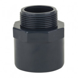Двойной муфтовый адаптер НПВХ PN10 с наружной резьбой