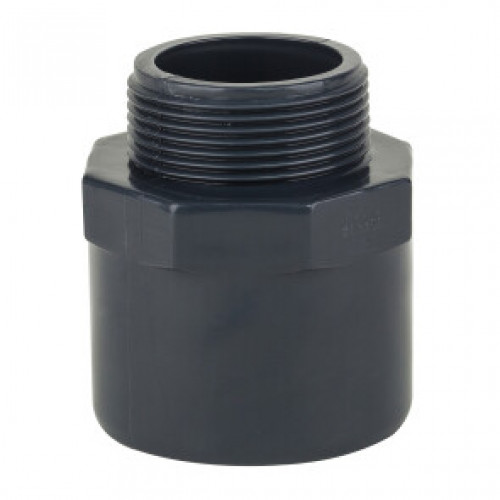 Двойной муфтовый адаптер НПВХ PN10 с наружной резьбой