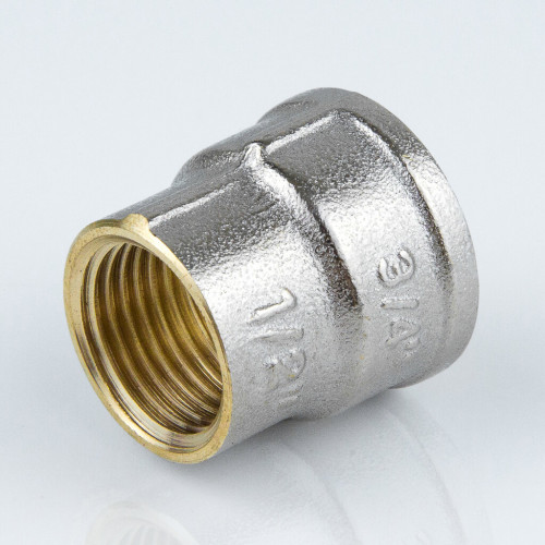 Муфта латунь переходная никель ВР/ВР 9019 ГОСТ 32585-2013 Aquasfera