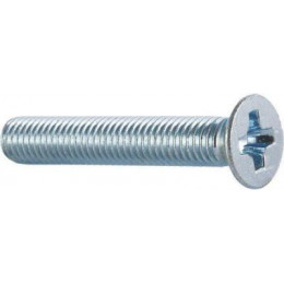 ВИНТ С ПОТАЙНОЙ ГОЛОВКОЙ  5  Х 60 ММ   ОЦИНКОВАННЫЙ   DIN 965   (ФАС)