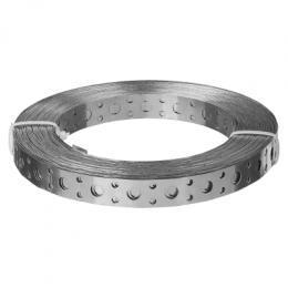 ЛЕНТА СТАЛЬНАЯ ПЕРФОРИРОВАННАЯ ОЦИНКОВАННАЯ "ПРЯМАЯ"   12  Х  0,70 ММ