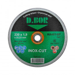 ОТРЕЗНОЙ ДИСК ПО НЕРЖ СТАЛИ INOX-CUT WA60T-BF, F41, 125X1,0X22,23 (АРТ. F41-IC-125-10-22) "D.BOR