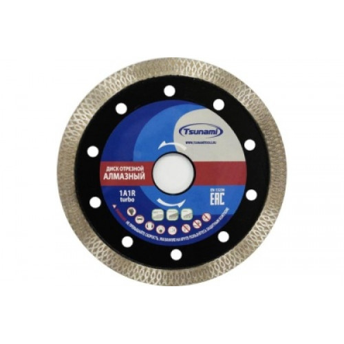 230Х2,0Х22,23Х10 ТОНКИЙ ГОРЯЧЕГО ПРЕССОВАНИЯ ДИСК АЛМАЗНЫЙ ПО КЕРАМОГРАНИТУ TSUNAMI