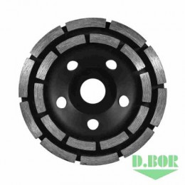 АЛМАЗНАЯ ШЛИФ. ТАРЕЛКА, 2-РЯД. ECO LINE DW-5, 125X22,23 (АРТ. E-DW-05-0125-022) "D.BOR"