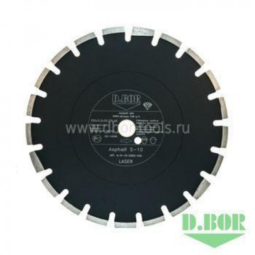 АЛМАЗНЫЙ ДИСК ASPHALT LASER S-10, 400X3,4X30/25,4 (АРТ. AL-S-10-0400-030) "D.BOR"