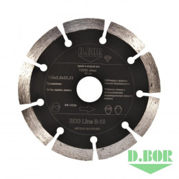 АЛМАЗНЫЙ ДИСК ECO LINE S-10, 125X2,0X22,23 (АРТ. E-S-10-0125-022) "D.BOR"