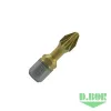 БИТЫ ФРЕЗЕРОВАННЫЕ С ПОКРЫТИЕМ НИТРИД ТИТАНА TIN-HALF, PZ 1X25 ММ, TORSION, C 6,3 (АРТ. D-THT-PZ01-