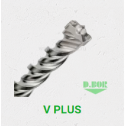 БУР SDS-PLUS V PLUS 5,5*250/310, 2-CUTTING (АРТ. 2472) "D.BOR"