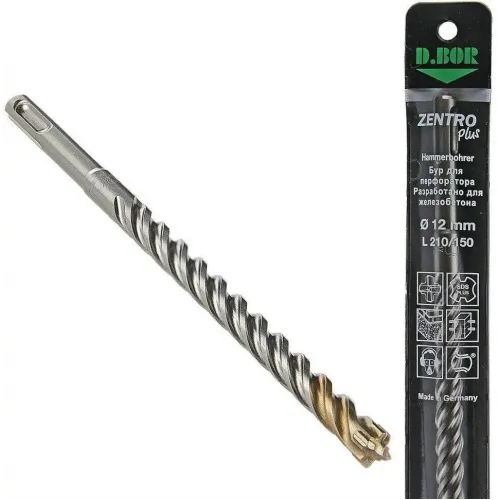 БУР SDS-PLUS 4CX PLUS 12*300/360, 4-CUTTING (АРТ. 4XPD12L0360) "D.BOR"