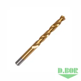 СВЕРЛА ПО МЕТАЛЛУ, НИТРИД ТИТАНА, HSS-TIN DIN 338, 12,5*101/151 (5 ШТ.) "D.BOR"