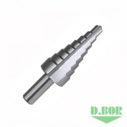 СВЕРЛО ПО МЕТАЛЛУ СТУПЕНЧАТОЕ SPIRAL, HSS-TIN 4-20Х2/75 ММ (АРТ. SDSP-TIN-04-20-08) "D.BOR"