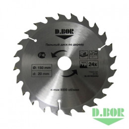 ПИЛЬНЫЙ ДИСК ПО ДЕРЕВУ, 130Х16 Z12, (АРТ. 9K-801301205D) "D.BOR"