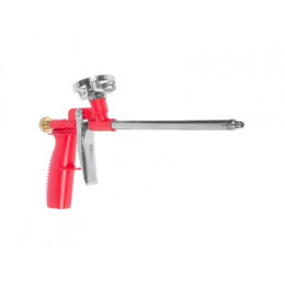 ПИСТОЛЕТ ДЛЯ МОНТАЖНОЙ ПЕНЫ КОРПУС И РУКОЯТКА ПЛАСТ., МЕТ. АДАПТЕР И РЕГУЛ ВИНТ, СТВОЛ 16СМ