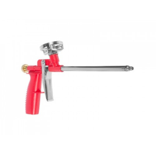 ПИСТОЛЕТ ДЛЯ МОНТАЖНОЙ ПЕНЫ КОРПУС И РУКОЯТКА ПЛАСТ., МЕТ. АДАПТЕР И РЕГУЛ ВИНТ, СТВОЛ 16СМ