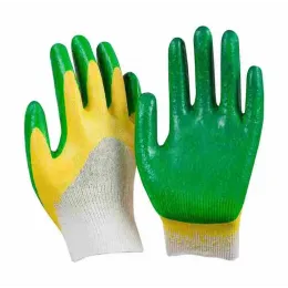 ПЕРЧАТКИ  РАБОЧИЕ  С ДВОЙНЫМ  ЛАТЕКСНЫМ