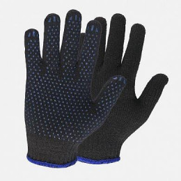 ПЕРЧАТКИ ЗИМНИЕ ПОЛУШЕРСТЬ С ПВХ, СЕРЫЕ