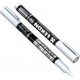 МАРКЕР БЕЛЫЙ  ПЕРМАНЕНТНЫЙ (ВОДОСТОЙКИЙ/СВЕТОСТОЙКИЙ)  ТОЛЩ 1,5 ММ  012392