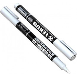 МАРКЕР БЕЛЫЙ  ПЕРМАНЕНТНЫЙ (ВОДОСТОЙКИЙ/СВЕТОСТОЙКИЙ)  ТОЛЩ 1,5 ММ  012392