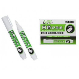 МАРКЕР БЕЛЫЙ  ПЕРМАНЕНТНЫЙ (ВОДОСТОЙКИЙ/СВЕТОСТОЙКИЙ)  ТОЛЩ 3 ММ  LR-8686