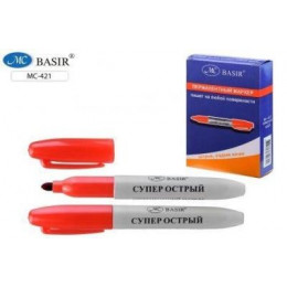 МАРКЕР КРАСНЫЙ  ПЕРМАНЕНТНЫЙ (ВОДОСТОЙКИЙ/СВЕТОСТОЙКИЙ)   ТОЛЩ 3 ММ  012413