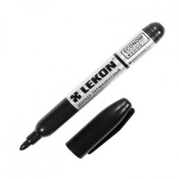 МАРКЕР ЧЕРНЫЙ  ПЕРМАНЕНТНЫЙ (ВОДОСТОЙКИЙ/СВЕТОСТОЙКИЙ)   ТОЛЩ 3 ММ  012483