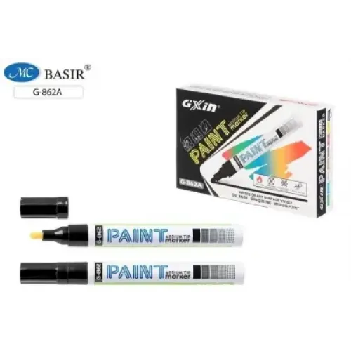 МАРКЕР-КРАСКА  (НИТРОЭМАЛЬ)  ЧЕРНЫЙ   ТОЛЩ 4 ММ  011804